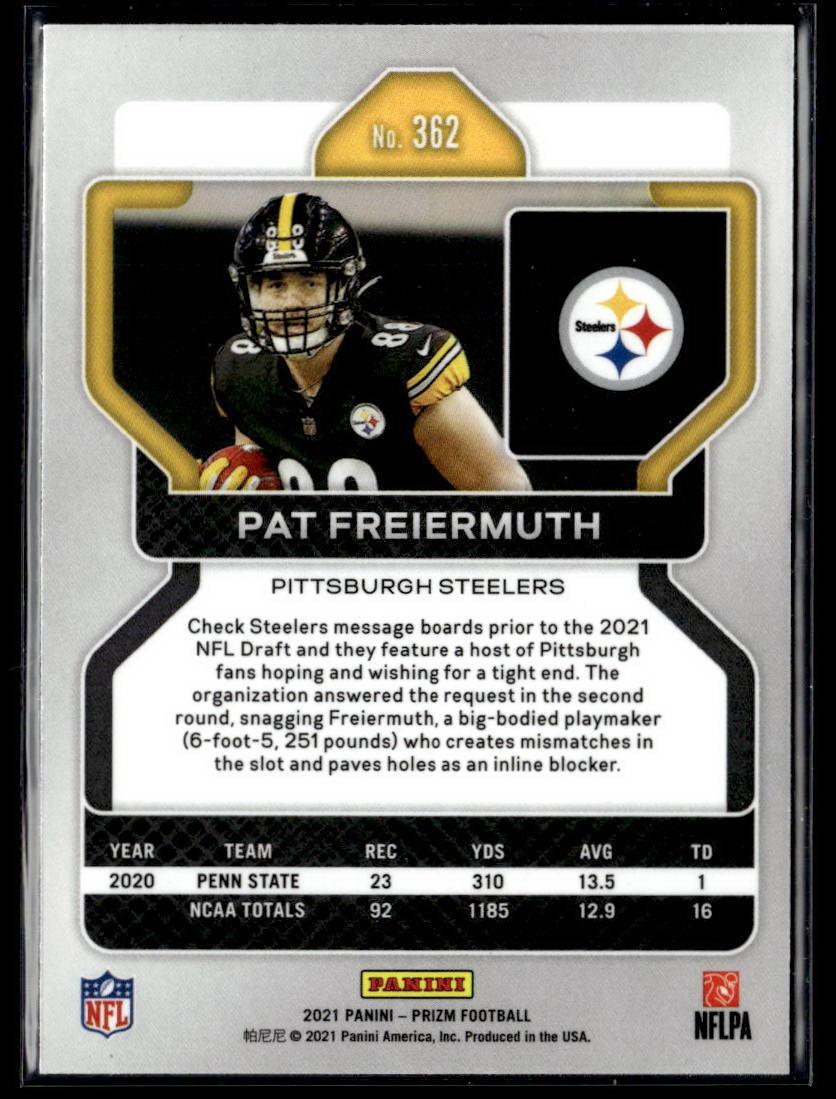 2021 Panini Prizm #362 Pat Freiermuth  Krazy King Collectibles LLC   