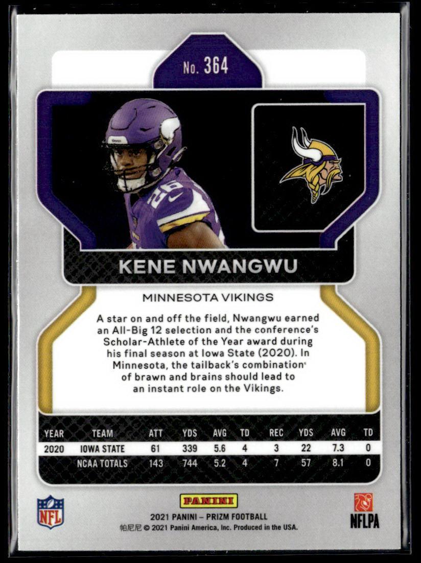 2021 Panini Prizm #364 Kene Nwangwu  Krazy King Collectibles LLC   