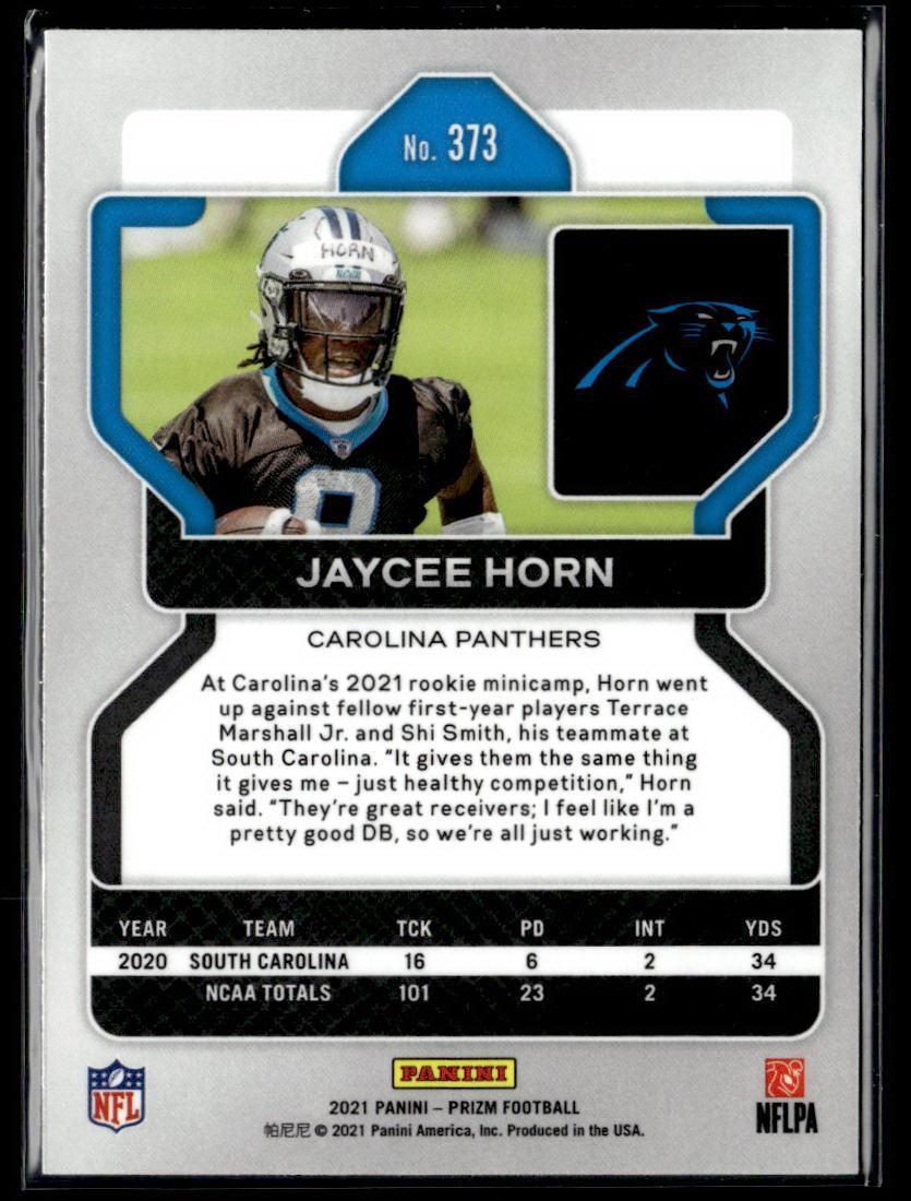 2021 Panini Prizm #373 Jaycee Horn  Krazy King Collectibles LLC   