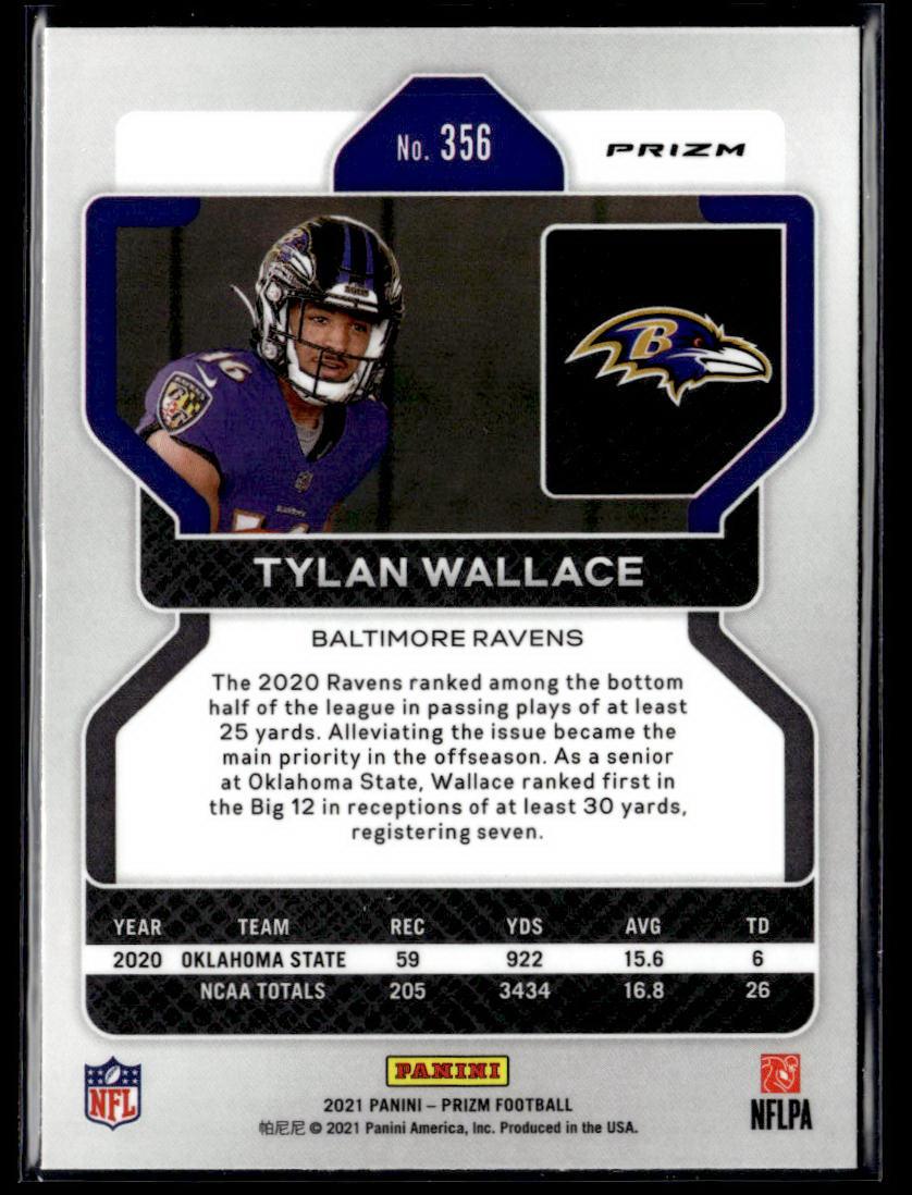 2021 Panini Prizm #356 Tylan Wallace Orange Ice  Krazy King Collectibles LLC   