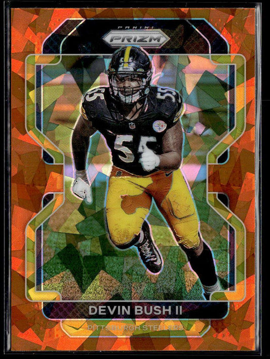 2021 Panini Prizm #257 Devin Bush II Orange Ice  Krazy King Collectibles LLC   