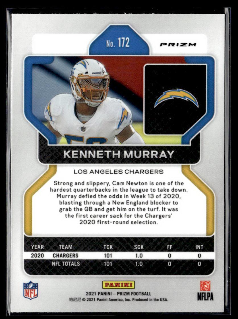 2021 Panini Prizm #172 Kenneth Murray Orange Ice  Krazy King Collectibles LLC   