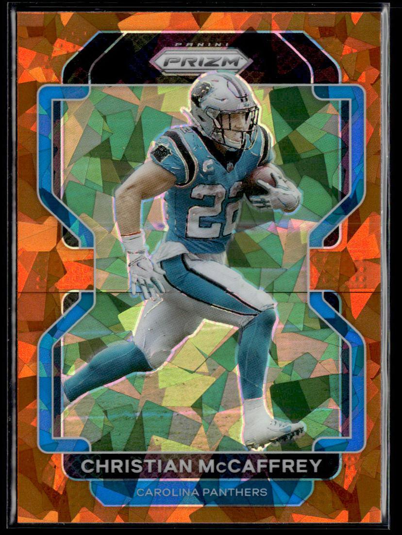 2021 Panini Prizm #315 Christian McCaffrey Orange Ice  Krazy King Collectibles LLC   