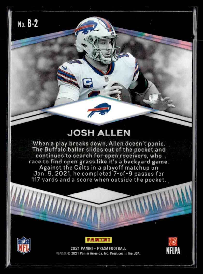 2021 Panini Prizm #B-2 Josh Allen Brilliance Team - Hands on hips - Boston PL  Krazy King Collectibles LLC   