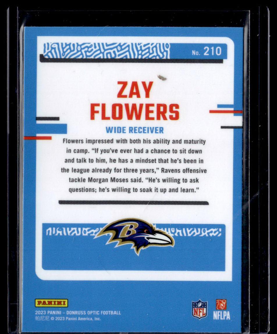 2023 Donruss Optic #210 Zay Flowers  Krazy King Collectibles LLC   