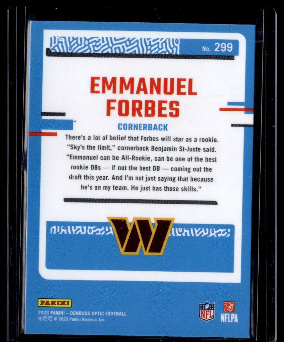 2023 Donruss Optic #299 Emmanuel Forbes  Krazy King Collectibles LLC   