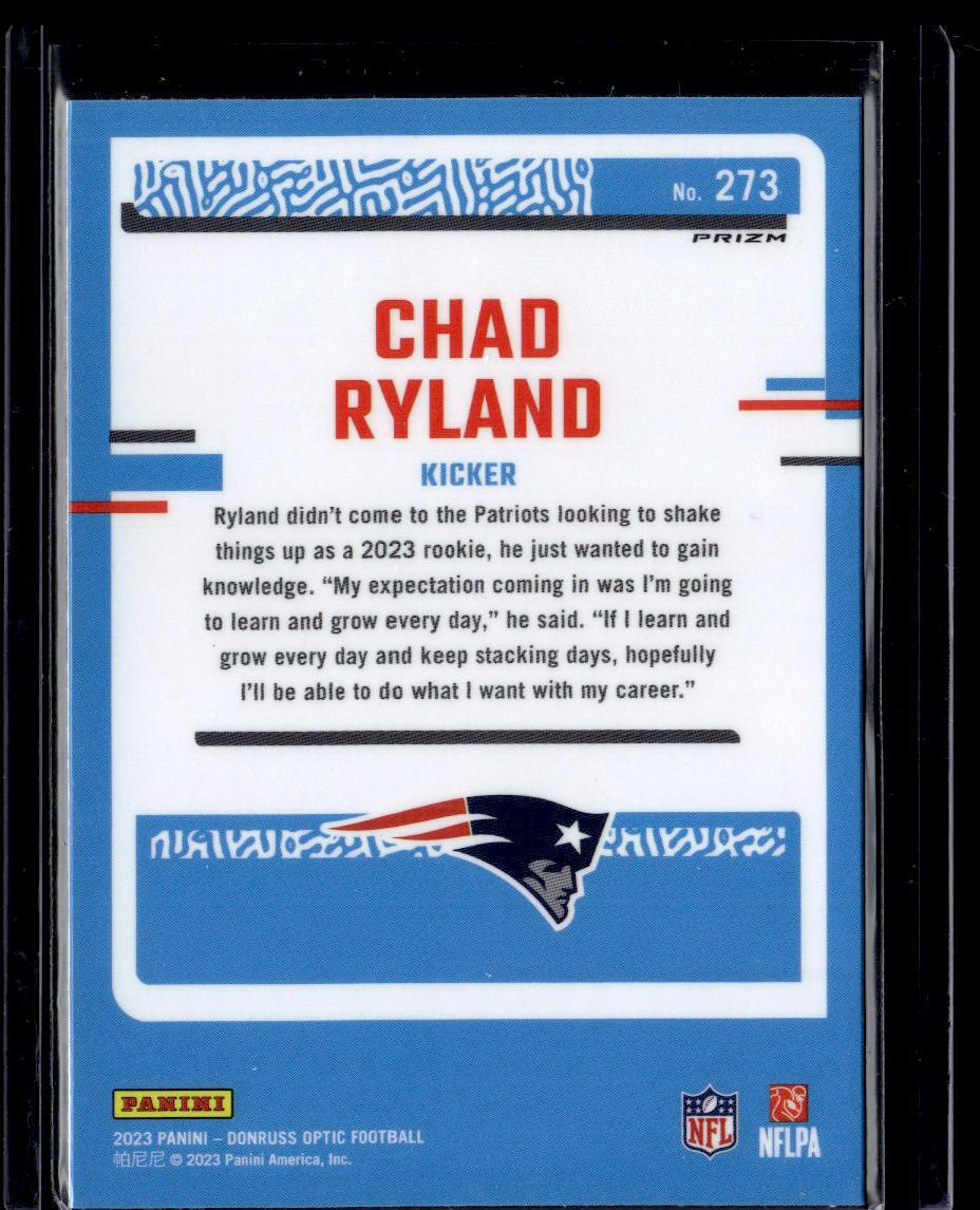 2023 Donruss Optic #273 Chad Ryland Purple Shock  Krazy King Collectibles LLC   