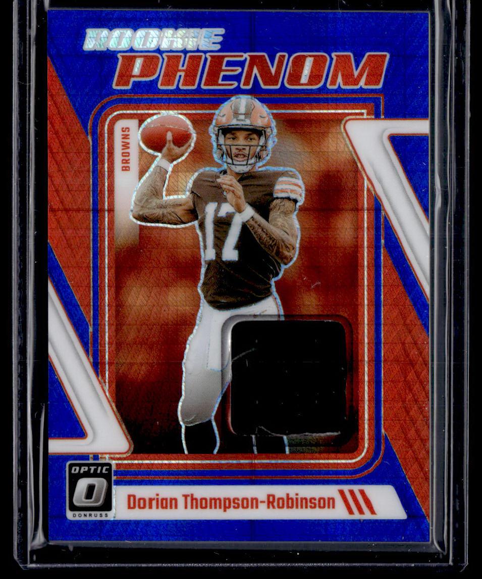 2023 Donruss Optic #RP-DTR Dorian Thompson-Robinson Rookie Phenom Blue Hyper  Krazy King Collectibles LLC   