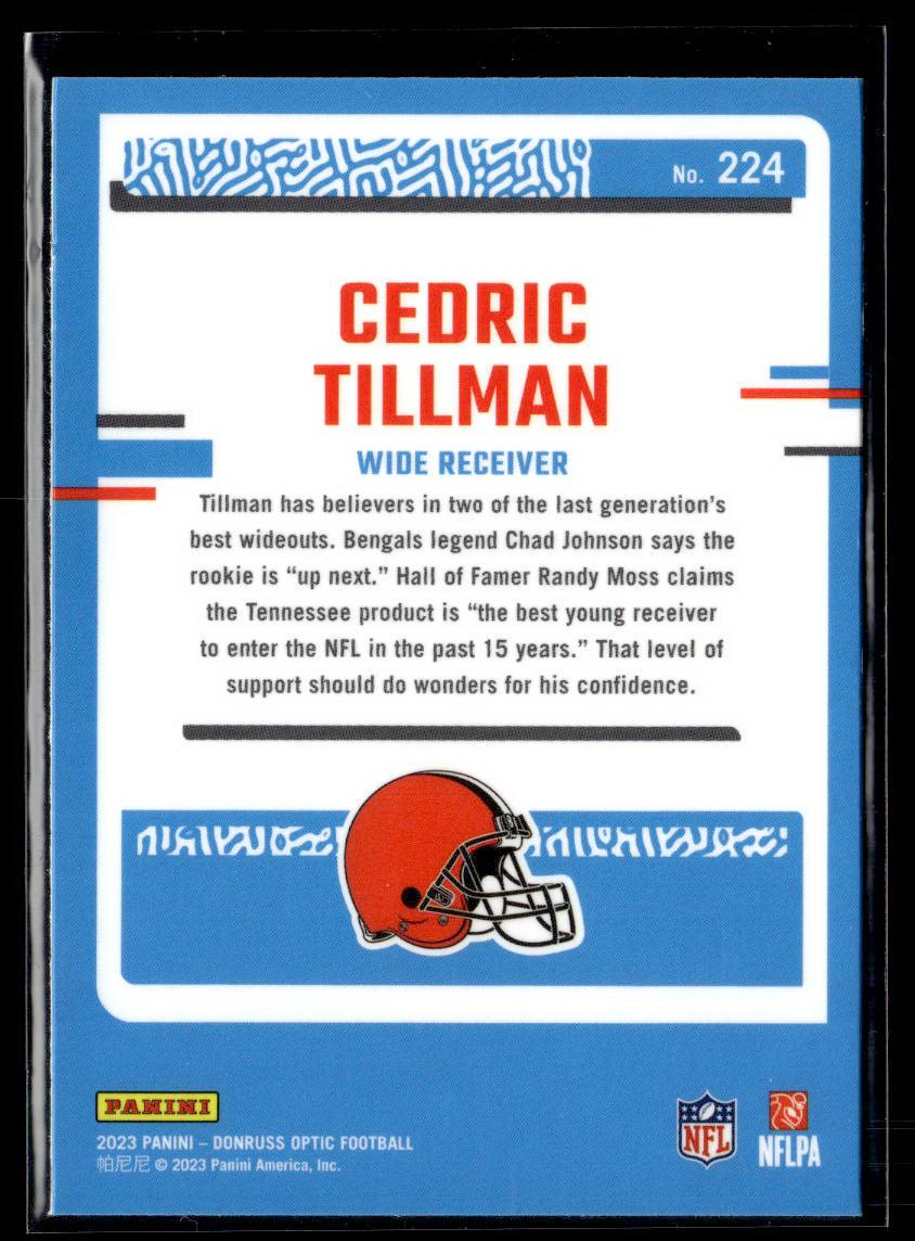 2023 Donruss Optic #224 Cedric Tillman  Krazy King Collectibles LLC   