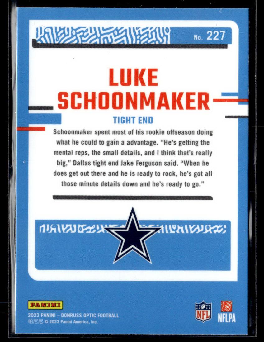 2023 Donruss Optic #227 Luke Schoonmaker  Krazy King Collectibles LLC   