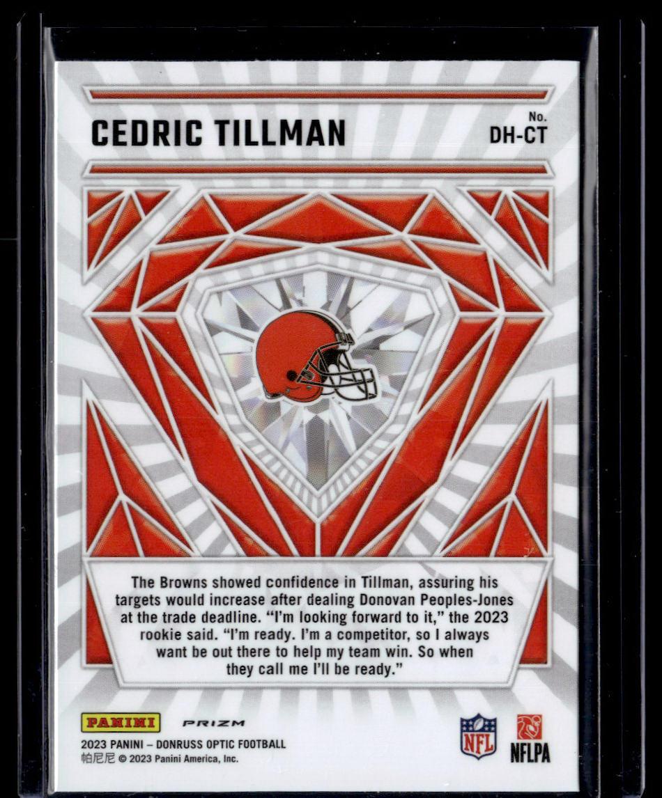 2023 Donruss Optic #DH-CT Cedric Tillman Diamond Hands  Krazy King Collectibles LLC   