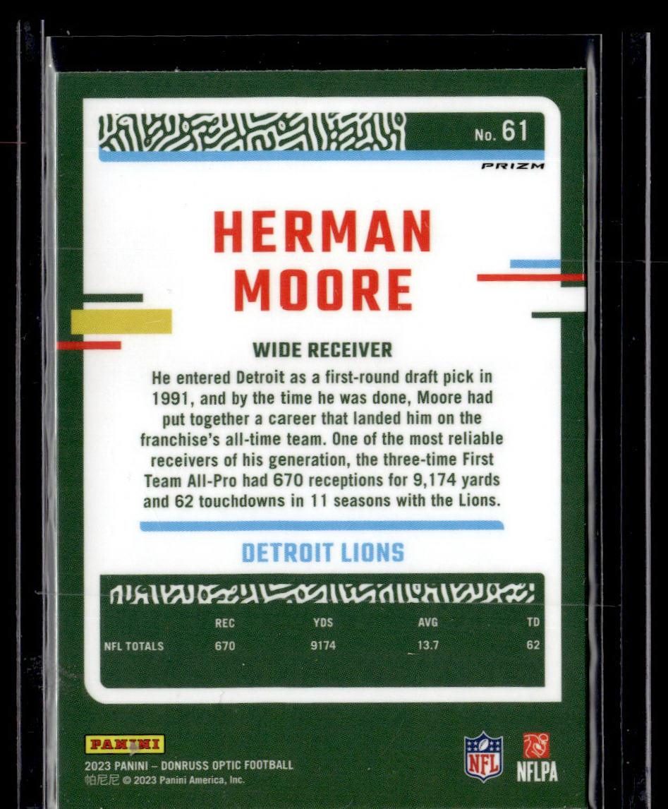 2023 Donruss Optic #61 Herman Moore Stars  Krazy King Collectibles LLC   