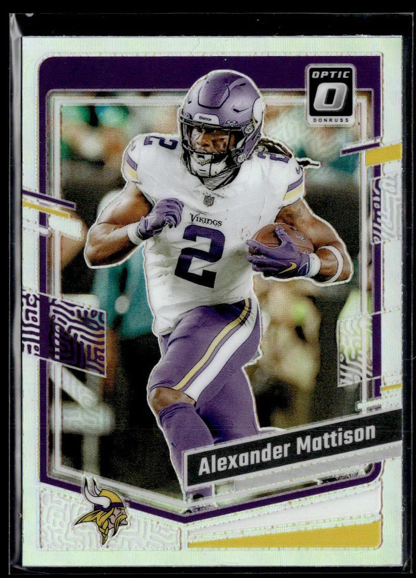 2023 Donruss Optic #121 Alexander Mattison Holo  Krazy King Collectibles LLC   