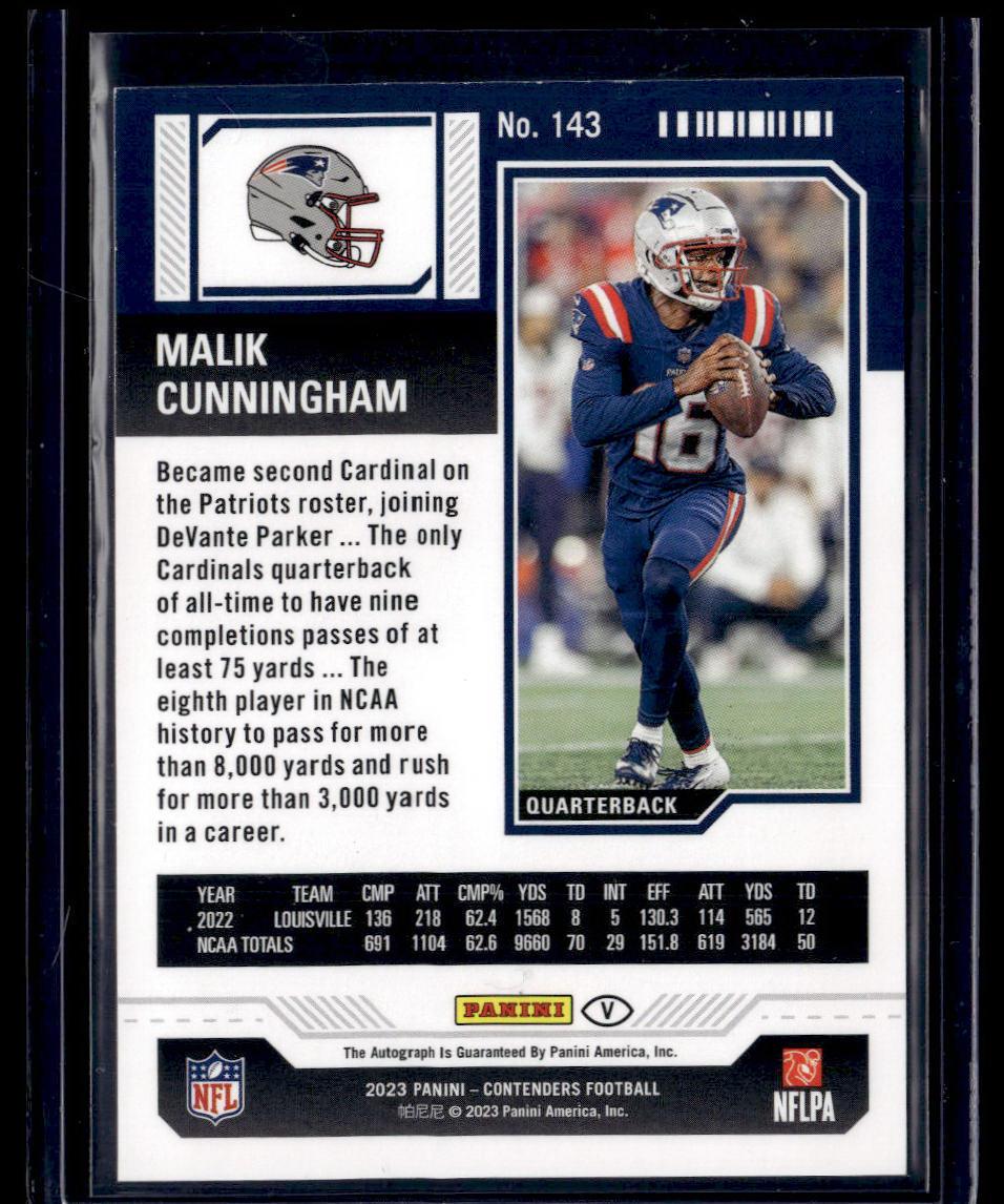 2023 Panini Contenders #143 Malik Cunningham  Krazy King Collectibles LLC   