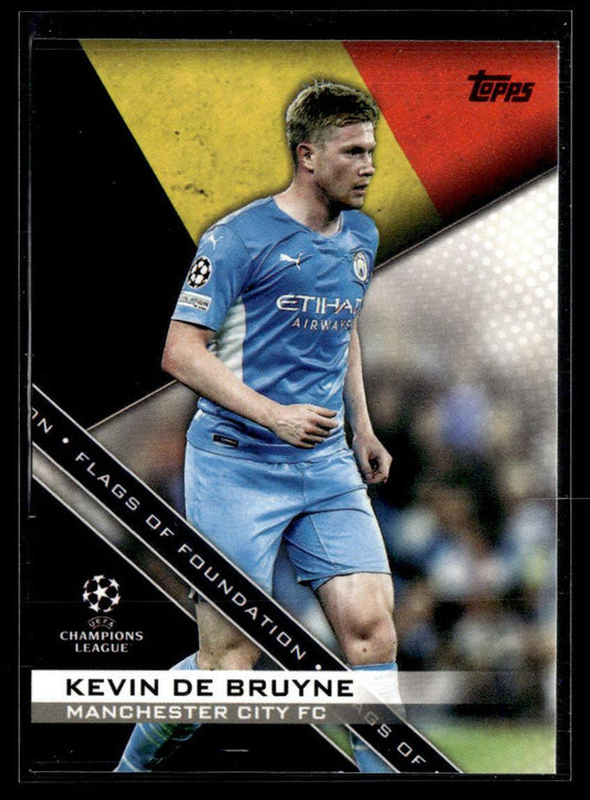 2021-22 Topps UEFA Champions League #FF-12 Kevin De Bruyne Flags of Foundation  Krazy King Collectibles LLC   