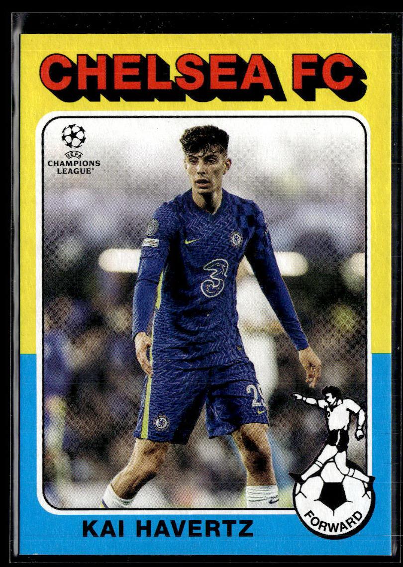 2021-22 Topps UEFA Champions League #75-02 Kai Havertz 1975-76 Retro  Krazy King Collectibles LLC   