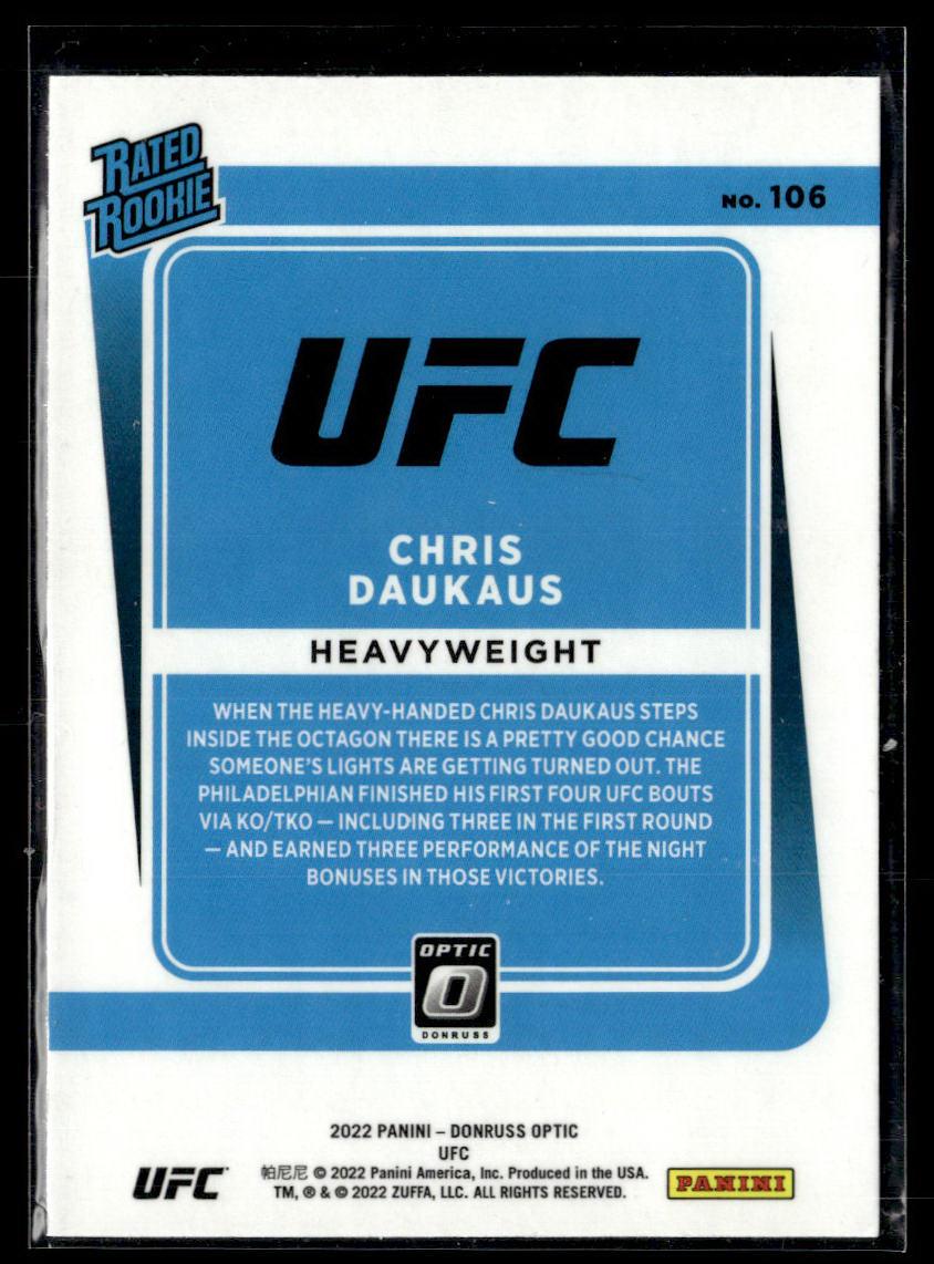 2022 Donruss Optic UFC #106 Chris Daukaus  Krazy King Collectibles LLC   