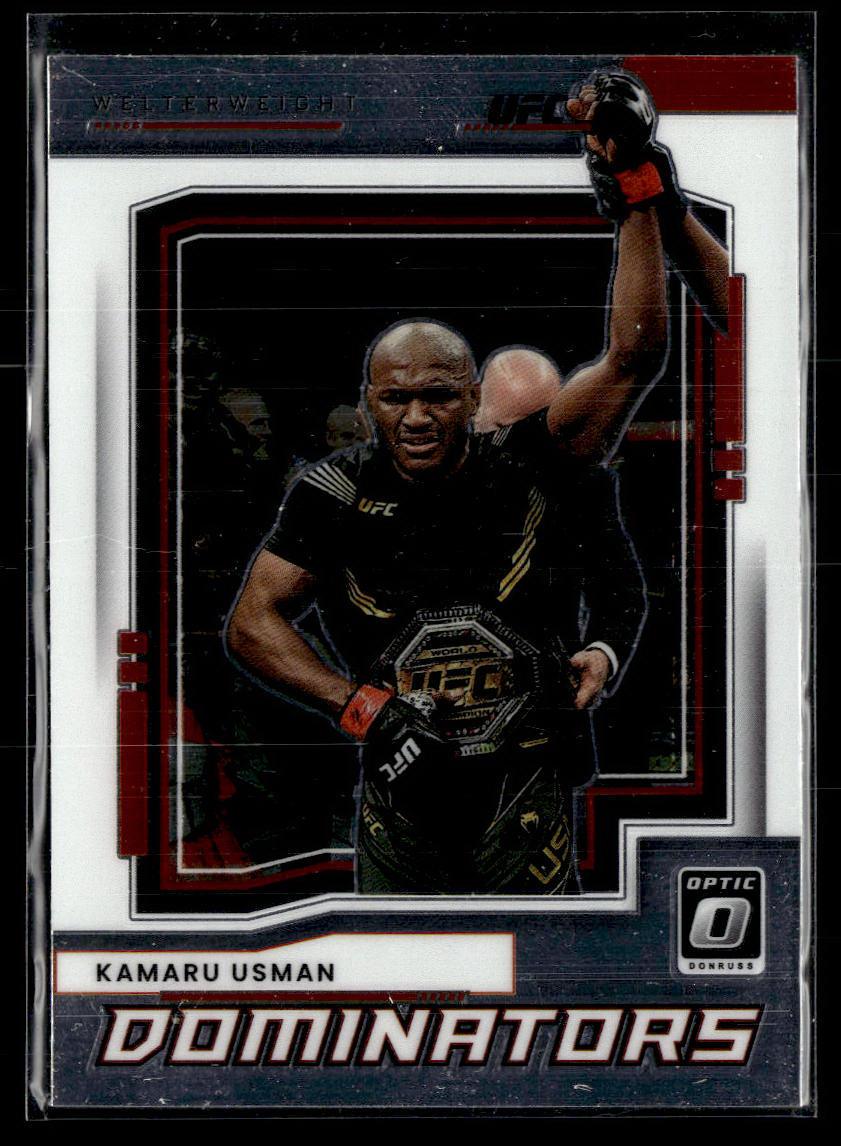 2022 Donruss Optic UFC #14 Kamaru Usman Dominators  Krazy King Collectibles LLC   