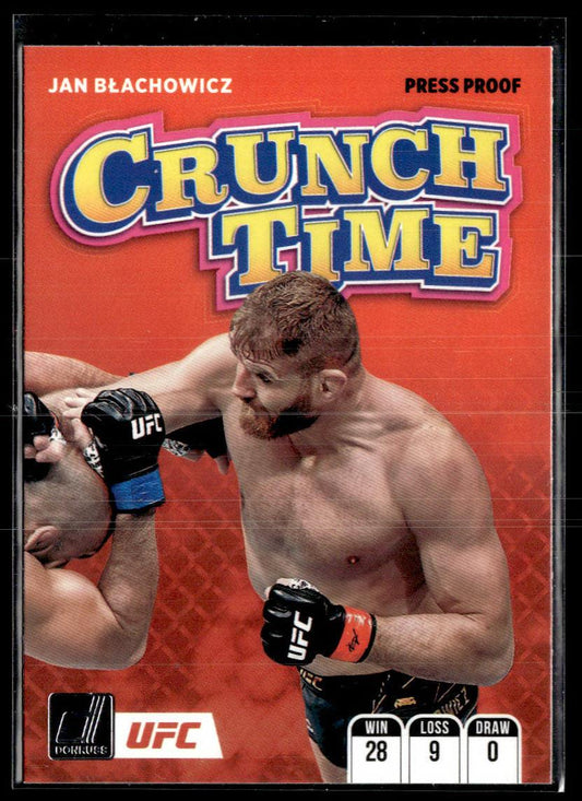 2022 Donruss UFC #14 Jan Blachowicz Crunch Time Press Proof  Krazy King Collectibles LLC   