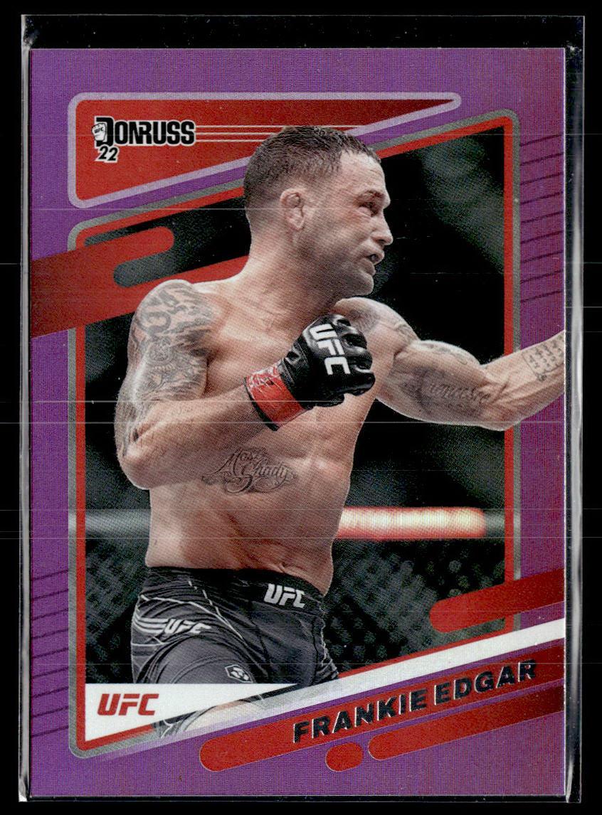 2022 Donruss UFC #49 Frankie Edgar Purple Flood  Krazy King Collectibles LLC   