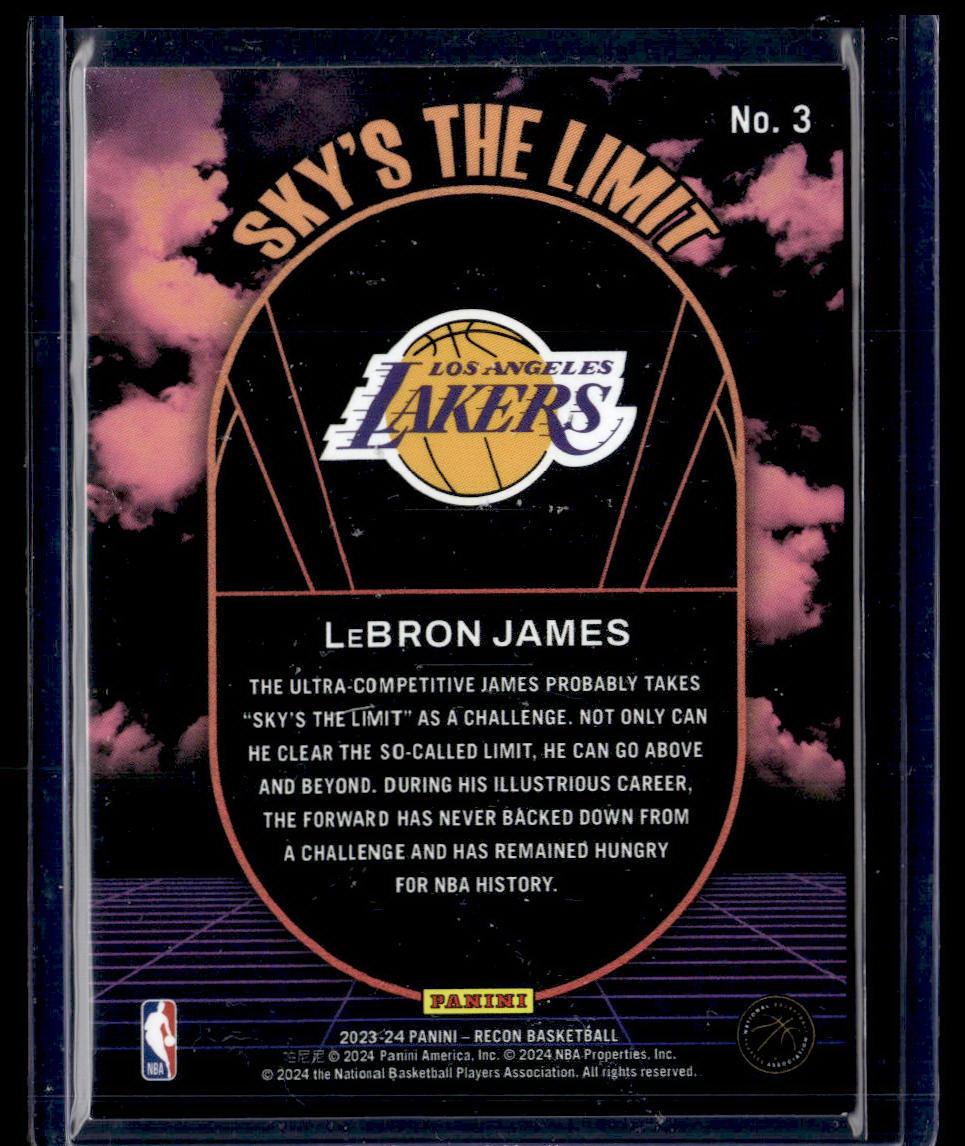 2023-24 Panini Recon #3 LeBron James Sky's the Limit  Krazy King Collectibles LLC   