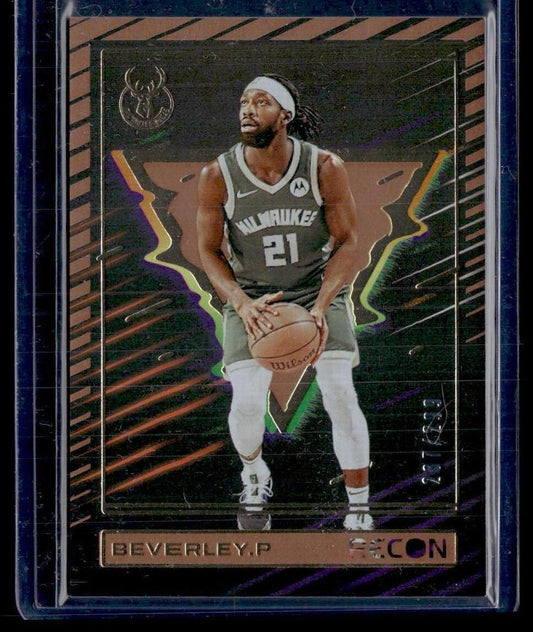 2023-24 Panini Recon #94 Patrick Beverley Holo Bronze #/299  Krazy King Collectibles LLC   