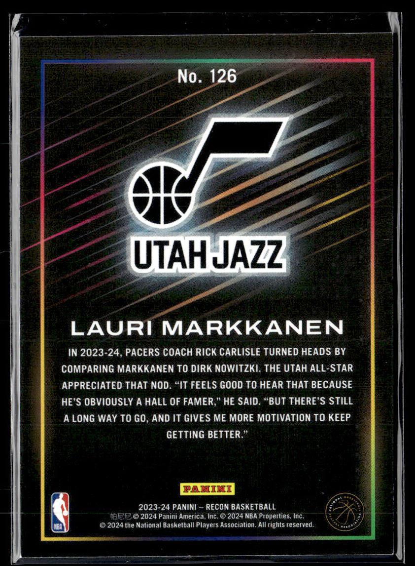 2023-24 Panini Recon #126 Lauri Markkanen  Krazy King Collectibles LLC   