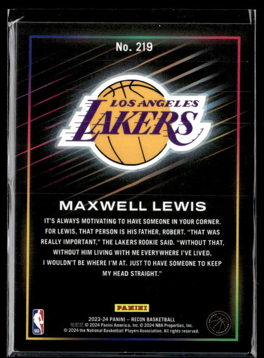 2023-24 Panini Recon #219 Maxwell Lewis  Krazy King Collectibles LLC   