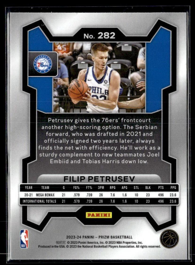 2023-24 Panini Prizm #282 Filip Petrusev  Krazy King Collectibles LLC   