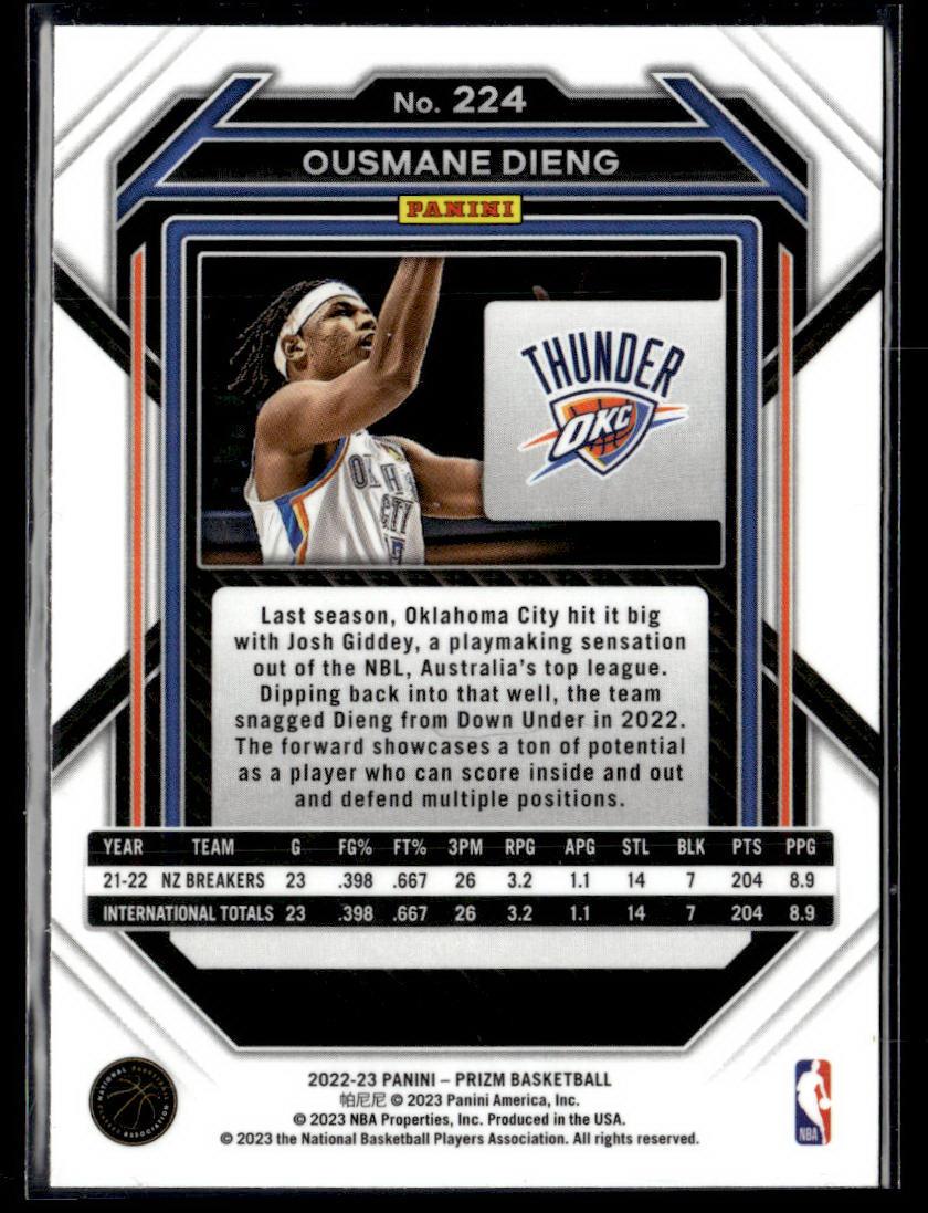 2022-23 Panini Prizm #224 Ousmane Dieng  Krazy King Collectibles LLC   