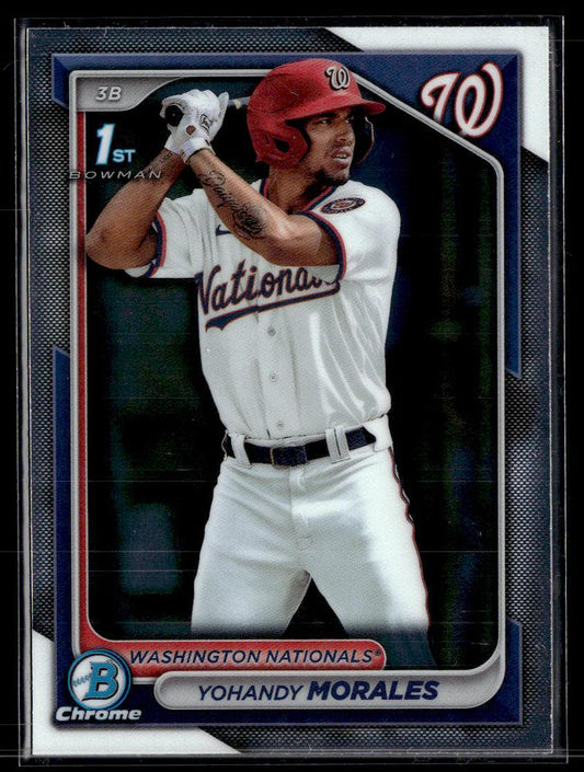 2024 Bowman #BCP-52 Yohandy Morales Chrome Prospects Mojo Refractors  Krazy King Collectibles LLC   