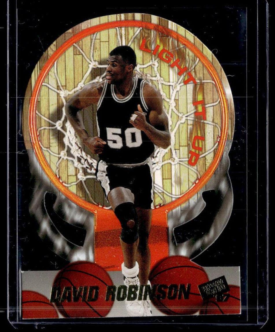 1997 Press Pass Double Threat #LU21 David Robinson Light It Up  Krazy King Collectibles LLC   