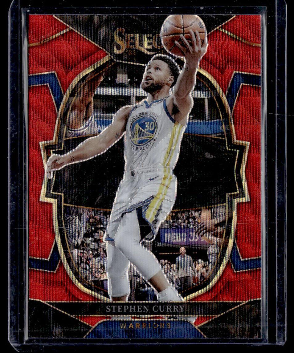 2022-23 Panini Select #27 Stephen Curry Red Wave Prizms  Krazy King Collectibles LLC   