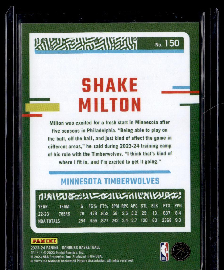 2023-24 Donruss #150 Shake Milton Laser Holo #/149  Krazy King Collectibles LLC   