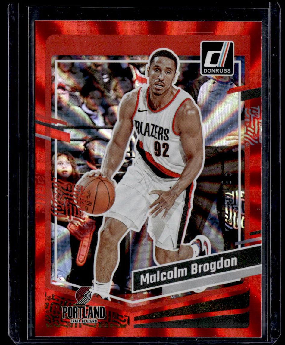 2023-24 Donruss #17 Malcolm Brogdon Red Laser Holo #/99  Krazy King Collectibles LLC   