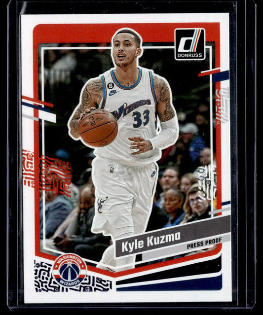 2023-24 Donruss #106 Kyle Kuzma Purple Press Proof #/199  Krazy King Collectibles LLC   