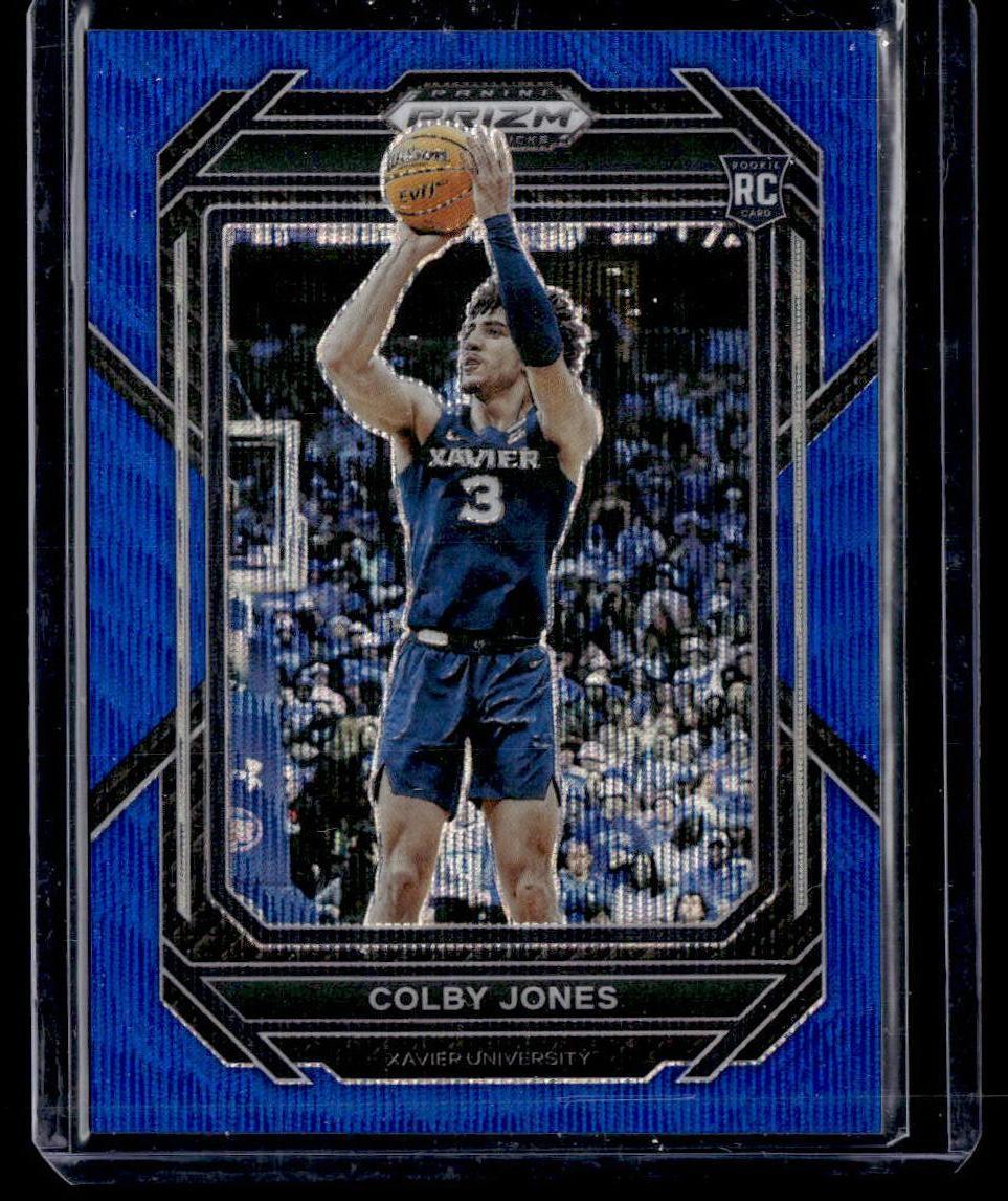 2023 Panini Prizm Draft Picks #9 Colby Jones Blue Wave #/249  Krazy King Collectibles LLC   