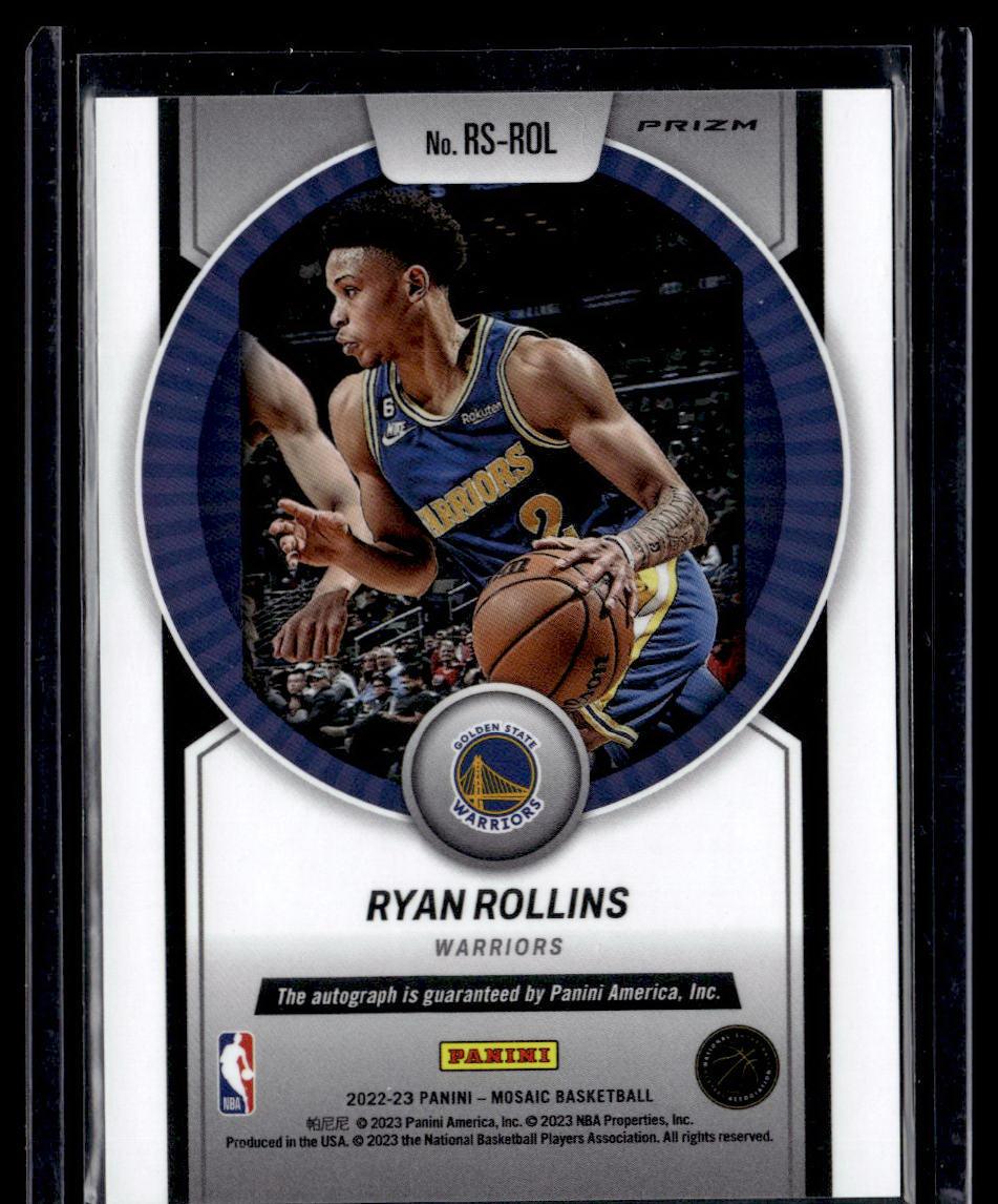 2022-23 Panini Mosaic #RS-ROL Ryan Rollins Rookie Scripts  Krazy King Collectibles LLC   