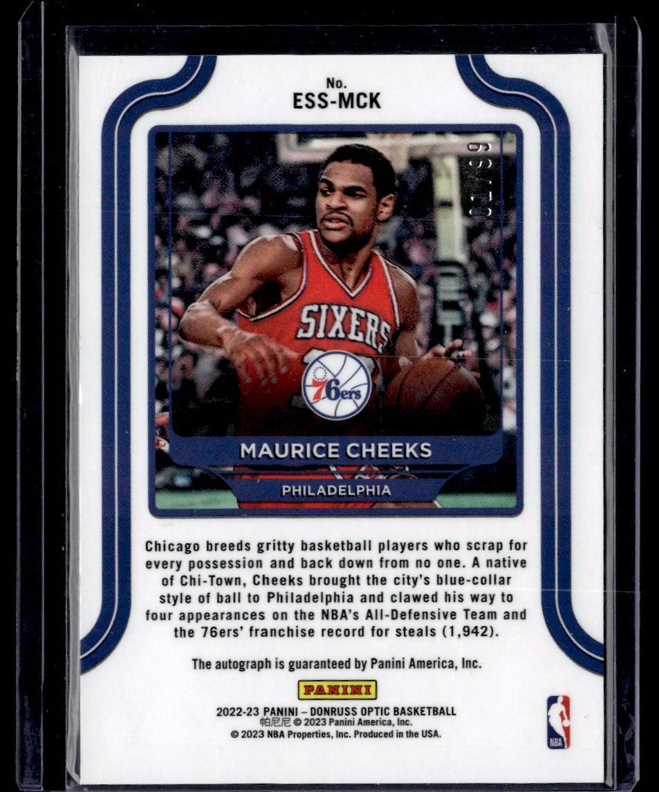 2022-23 Donruss Optic #ESS-MCK Maurice Cheeks The Elite Series Signatures #01/99  Krazy King Collectibles LLC   