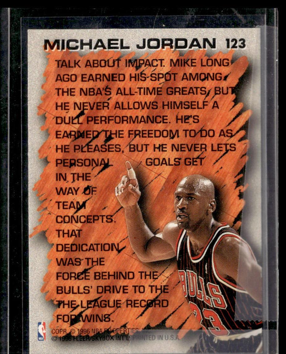 1996-97 Fleer #123 Michael Jordan  Krazy King Collectibles LLC   