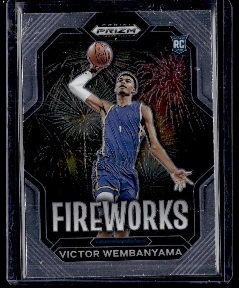 2023 Panini Prizm Draft Picks #1 Victor Wembanyama Fireworks  Krazy King Collectibles LLC   