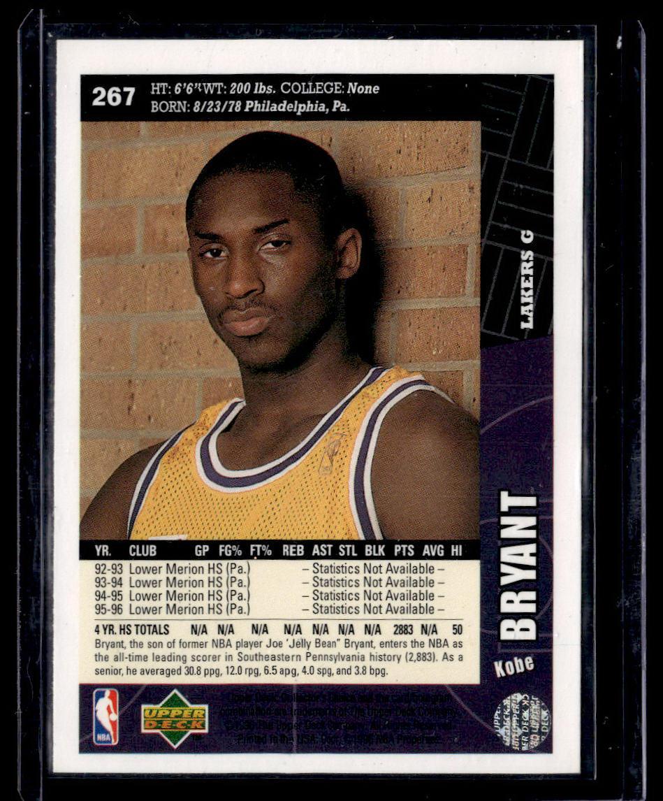 1996-97 Collector's Choice #267 Kobe Bryant  Krazy King Collectibles LLC   