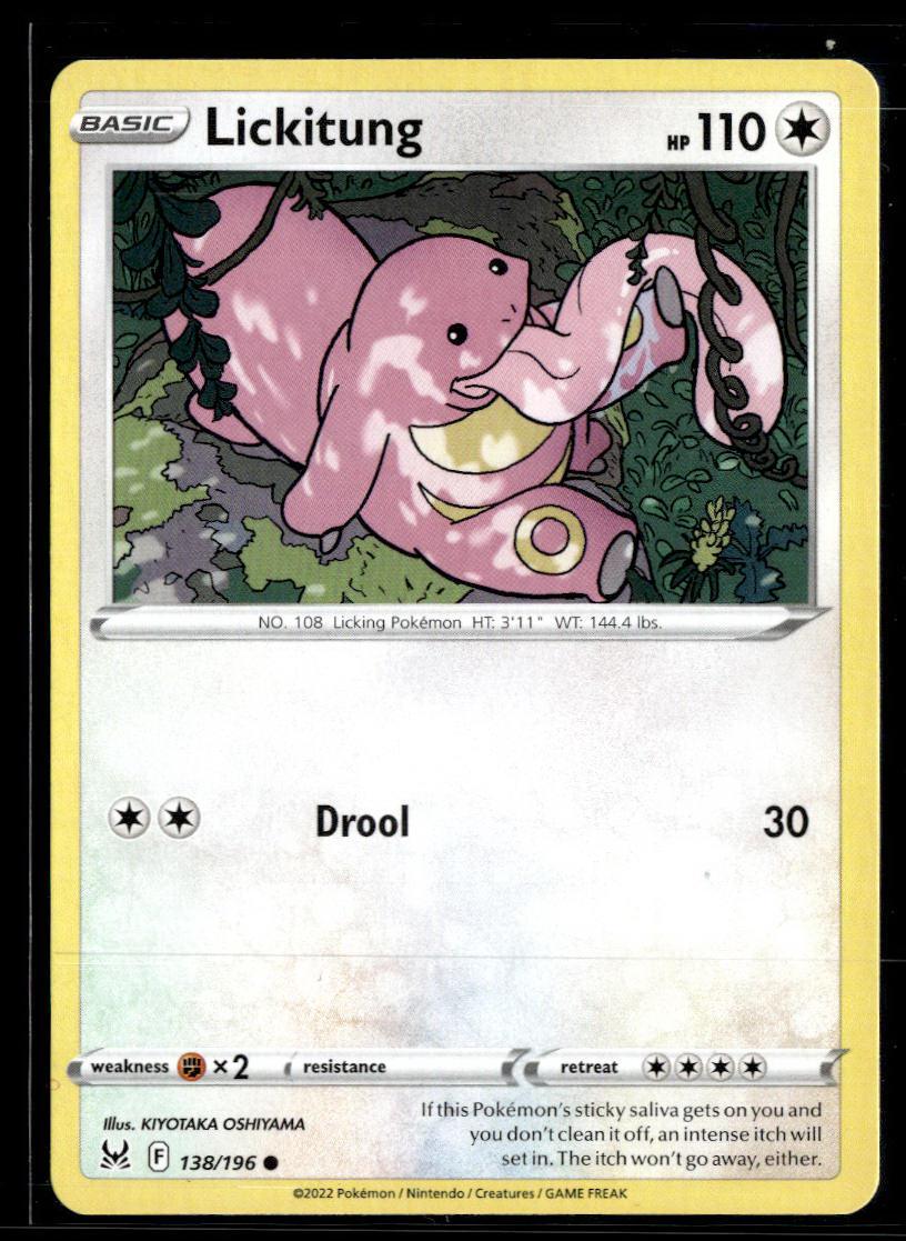 SWSH11: Lost Origin #138/196 Lickitung  Krazy King Collectibles LLC   