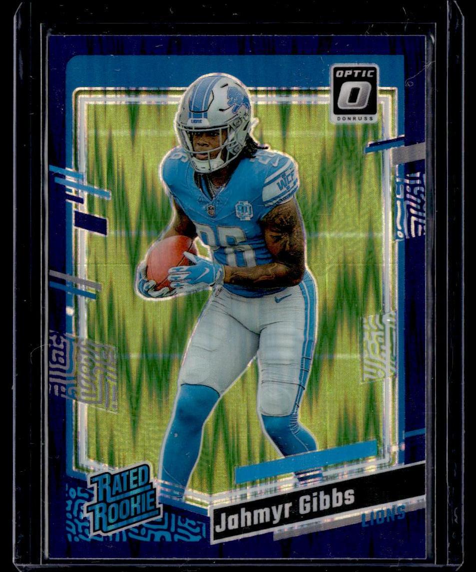 2023 Donruss Optic #236 Jahmyr Gibbs Purple Shock  Krazy King Collectibles LLC   