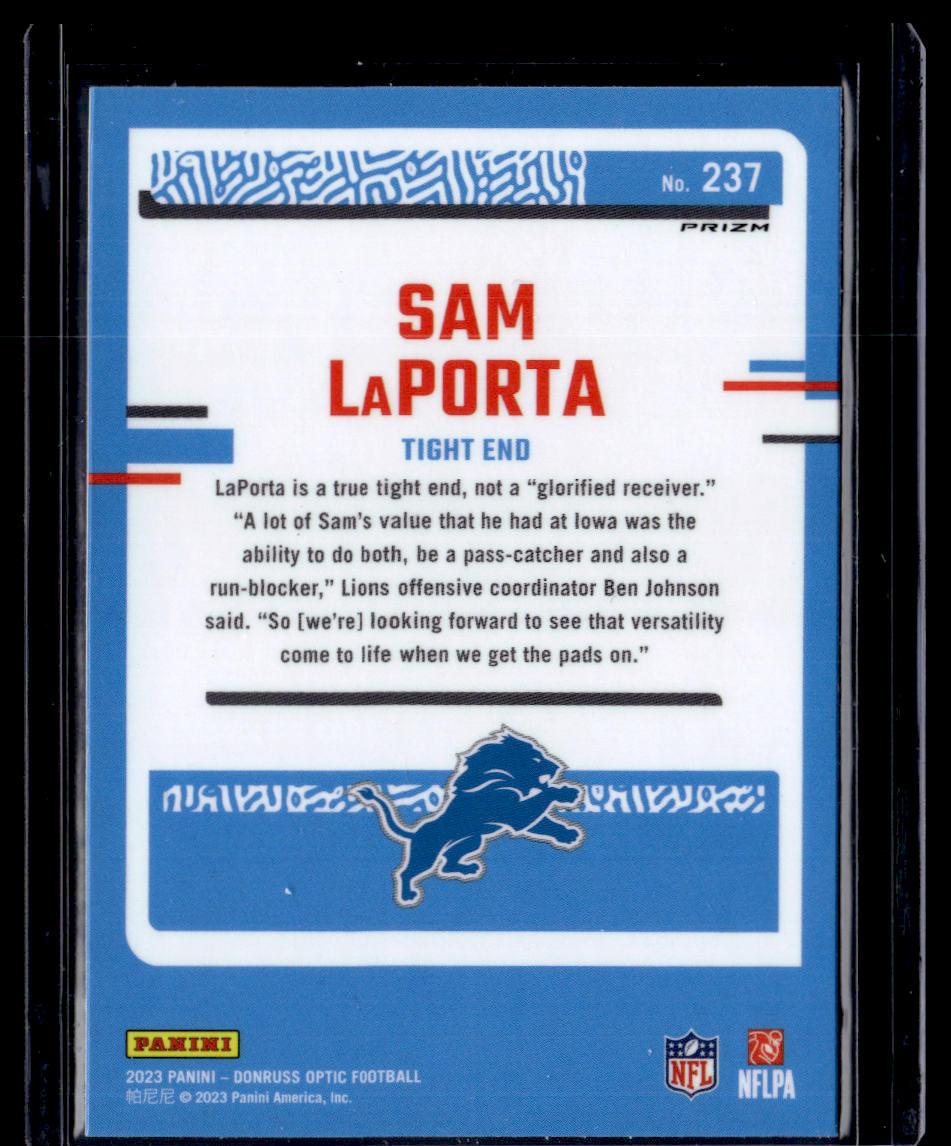 2023 Donruss Optic #237 Sam LaPorta Holo  Krazy King Collectibles LLC   