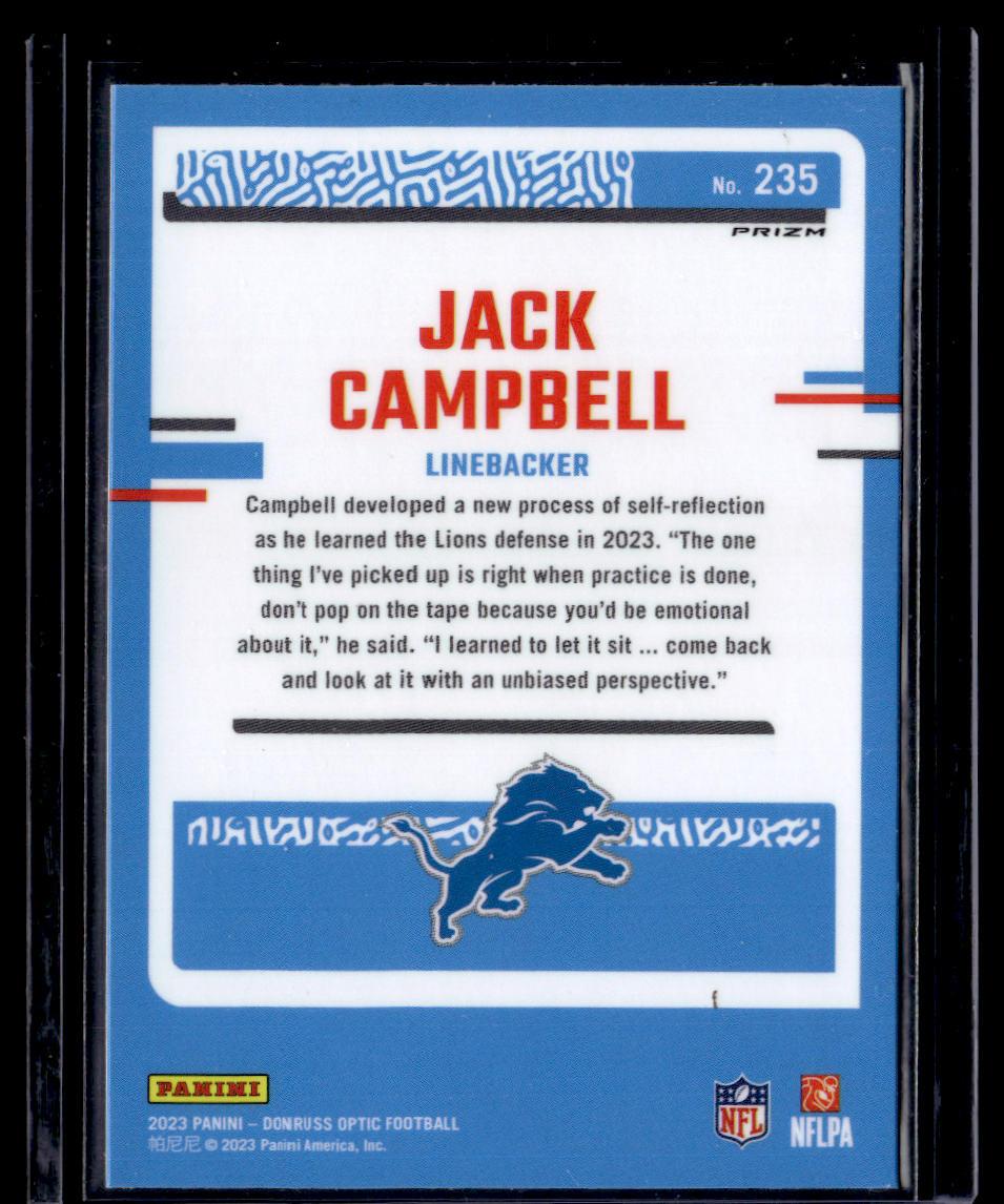 2023 Donruss Optic #235 Jack Campbell Green Hyper  Krazy King Collectibles LLC   