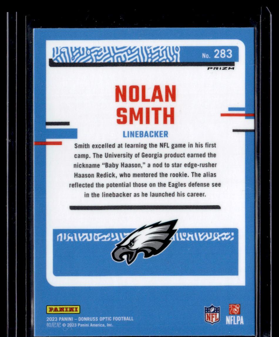 2023 Donruss Optic #283 Nolan Smith Holo  Krazy King Collectibles LLC   