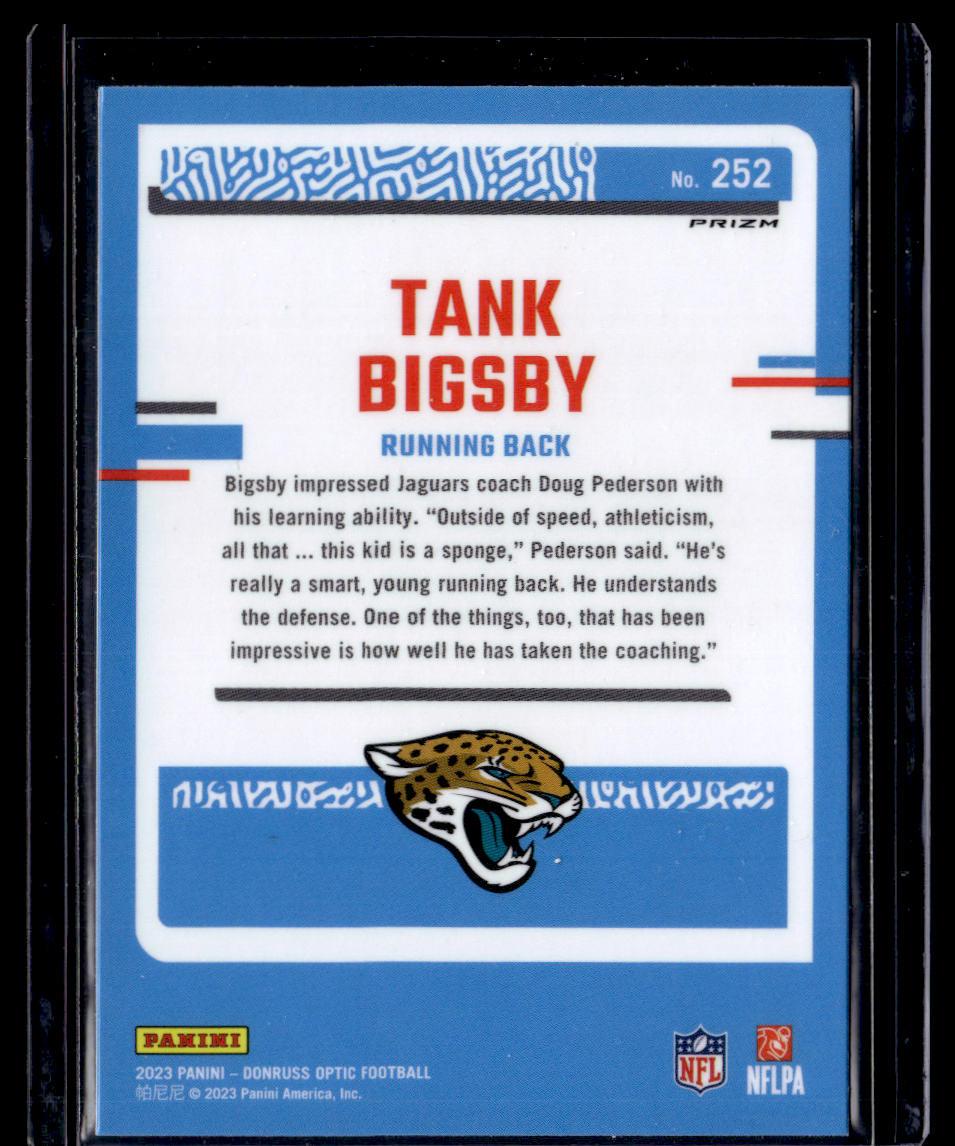 2023 Donruss Optic #252 Tank Bigsby Blue Hyper  Krazy King Collectibles LLC   