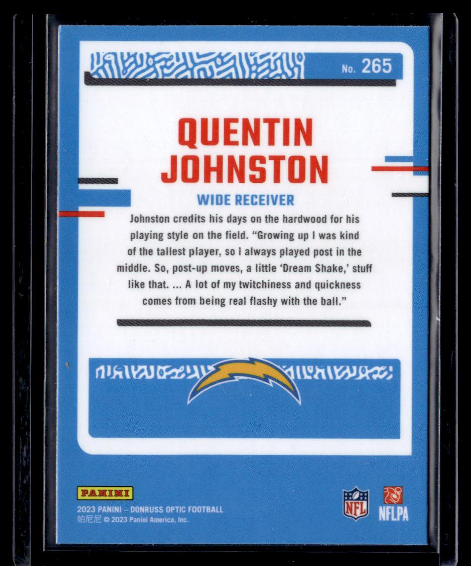 2023 Donruss Optic #265 Quentin Johnston  Krazy King Collectibles LLC   