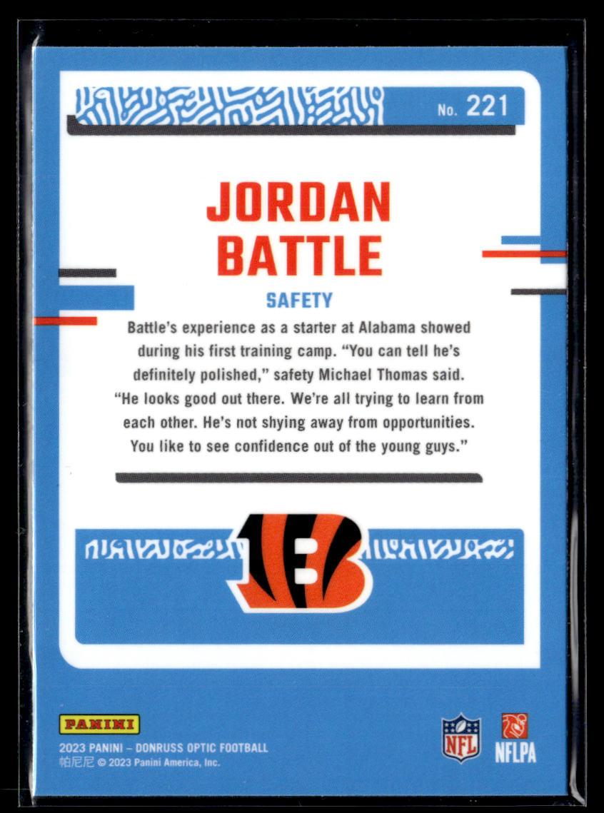 2023 Donruss Optic #221 Jordan Battle  Krazy King Collectibles LLC   